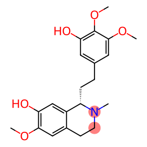 [1S,(-)]-1,2,3,4-Tetrahydro-1-[2-(3-hydroxy-4,5-dimethoxyphenyl)ethyl]-6-methoxy-2-methylisoquinoline-7-ol