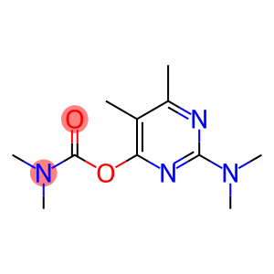 N,N-dimethylcarbamic acid [2-(dimethylamino)-5,6-dimethyl-4-pyrimidinyl] ester