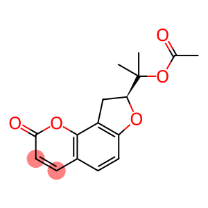 2H-Furo[2,3-h]-1-benzopyran-2-one, 8-[1-(acetyloxy)-1-methylethyl]-8,9-dihydro-, (8S)-