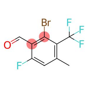 Benzaldehyde, 2-bromo-6-fluoro-4-methyl-3-(trifluoromethyl)-