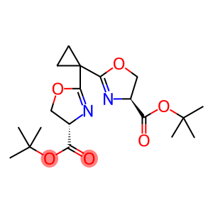 (4S,4'S)-Di-tert-butyl 2,2'-(cyclopropane-1,1-diyl)bis(4,5-dihydrooxazole-4-carboxylate)