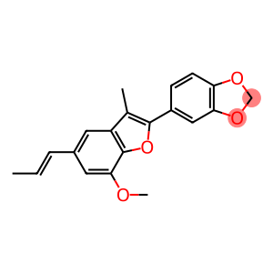 5-[7-Methoxy-3-methyl-5-[(E)-1-propenyl]benzofuran-2-yl]-1,3-benzodioxole