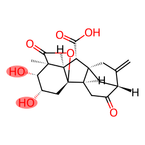 2β,3β,4aα-Trihydroxy-1β-methyl-8-methylene-6-oxogibbane-1α,10β-dicarboxylic acid 1,4a-lactone