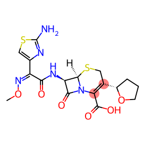 (7R)-7-[[(2Z)-2-(2-amino-1,3-thiazol-4-yl)-2-methoxyiminoacetyl]amino]-8-oxo-3-[(2S)-oxolan-2-yl]-5-thia-1-azabicyclo[4.2.0]oct-2-ene-2-carboxylicaci