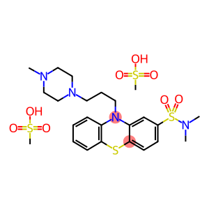 n,n-dimethyl-10-[3-(4-methylpiperazin-1-yl)propyl]phenothiazine-2-sulfonamide methanesulfonic acid