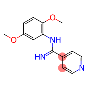 4-Pyridinecarboximidamide, N-(2,5-dimethoxyphenyl)-