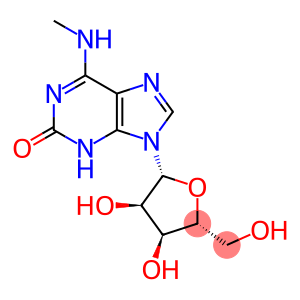 6-Methylamino-9-β-D-ribofuranosyl-9H-purin-2(1H)-one