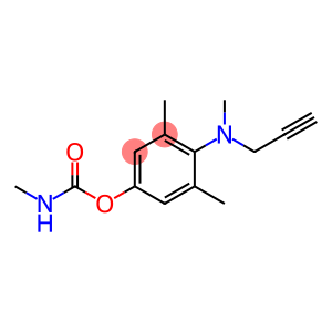 Methylcarbamic acid 3,5-dimethyl-4-[N-methyl-N-(2-propynyl)amino]phenyl ester