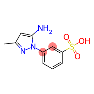 Benzenesulfonic acid, 3-(5-amino-3-methyl-1H-pyrazol-1-yl)-