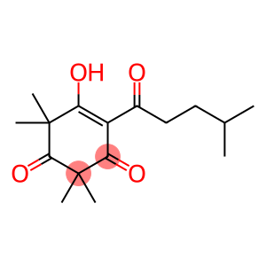 4-Cyclohexene-1,3-dione, 5-hydroxy-2,2,6,6-tetramethyl-4-(4-methyl-1-oxopentyl)-