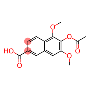 6-Acetyloxy-5,7-dimethoxy-2-naphthoic acid