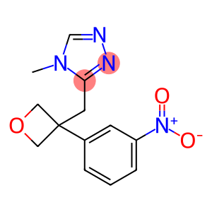 4H-1,2,4-Triazole, 4-methyl-3-[[3-(3-nitrophenyl)-3-oxetanyl]methyl]-