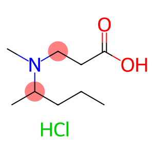 β-Alanine, N-methyl-N-(1-methylbutyl)-, hydrochloride (1:1)