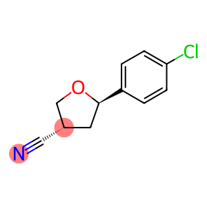trans-5-(4-chlorophenyl)tetrahydrofuran-3-carbonitrile