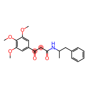 Benzenepropanamide, 3,4,5-trimethoxy-N-(1-methyl-2-phenylethyl)-β-oxo-