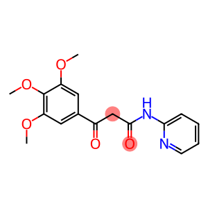 N-(2-Pyridinyl)-2-(3,4,5-trimethoxybenzoyl)acetamide