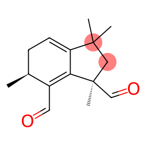 1H-Indene-1,7-dicarboxaldehyde, 2,3,5,6-tetrahydro-1,3,3,6-tetramethyl-, (1R,6S)-rel-