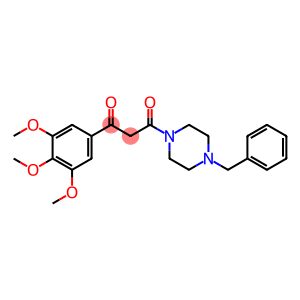 1-Benzyl-4-[1,3-dioxo-3-(3,4,5-trimethoxyphenyl)propyl]piperazine