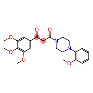 1-(o-Methoxyphenyl)-4-[3-(3,4,5-trimethoxyphenyl)-1,3-dioxopropyl]piperazine