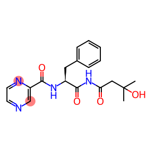 2-Pyrazinecarboxamide, N-[(1S)-2-[(3-hydroxy-3-methyl-1-oxobutyl)amino]-2-oxo-1-(phenylmethyl)ethyl]-
