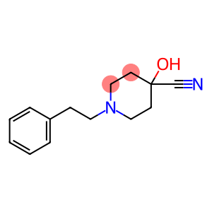 4-Hydroxy-1-phenethyl-4-piperidinecarbonitrile