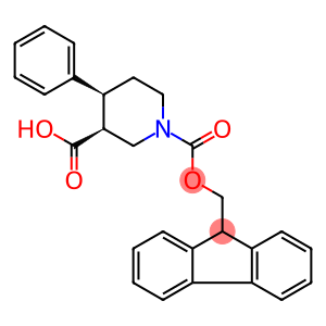 (3S,4S)-1-(((9H-fluoren-9-yl)methoxy)carbonyl)-4-phenylpiperidine-3-carboxylic acid