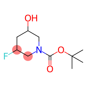 1-Piperidinecarboxylic acid, 3-fluoro-5-hydroxy-, 1,1-dimethylethyl ester