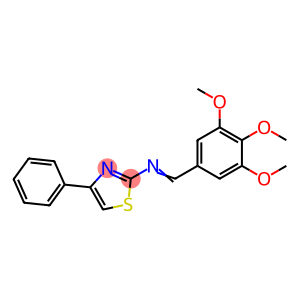 4-Phenyl-2-[(3,4,5-trimethoxybenzylidene)amino]thiazole