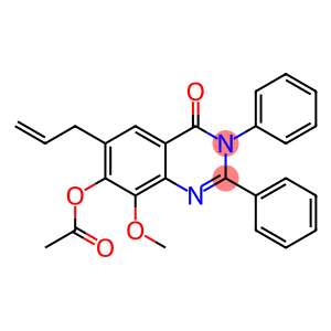 4(3H)-Quinazolinone, 7-(acetyloxy)-8-methoxy-2,3-diphenyl-6-(2-propen-1-yl)-