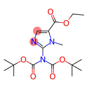 1H-Imidazole-5-carboxylic acid, 2-[bis[(1,1-dimethylethoxy)carbonyl]amino]-1-methyl-, ethyl ester