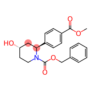 1-Piperidinecarboxylic acid, 4-hydroxy-2-[4-(methoxycarbonyl)phenyl]-, phenylmethyl ester, (2S,4S)-
