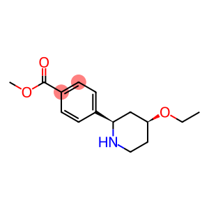 Benzoic acid, 4-[(2R,4S)-4-ethoxy-2-piperidinyl]-, methyl ester