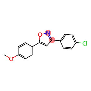 3-(4-CHLOROPHENYL)-5-(4-METHOXYPHENYL)ISOXAZOLE