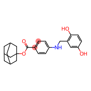 Benzoic acid, 4-[[(2,5-dihydroxyphenyl)methyl]amino]-, tricyclo[3.3.1.13,7]dec-1-yl ester