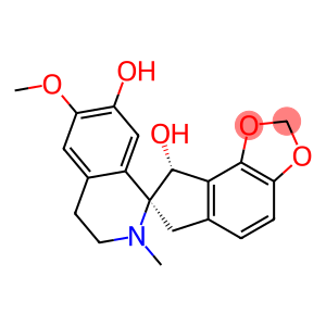 [7S,(-)]-3',4',6,8-Tetrahydro-6'-methoxy-2'-methylspiro[7H-indeno[4,5-d]-1,3-dioxole-7,1'(2'H)-isoquinoline]-7',8α-diol