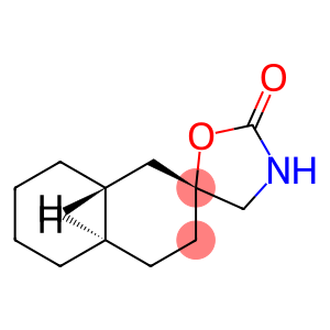 Spiro[naphthalene-2(1H),5-oxazolidin]-2-one, octahydro-, cis,trans- (8CI)