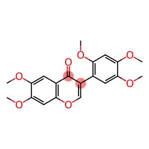 4H-1-Benzopyran-4-one, 6,7-dimethoxy-3-(2,4,5-trimethoxyphenyl)-