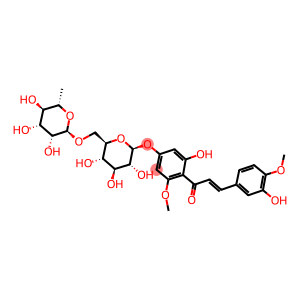 3-hydroxy-4-[(2E)-3-(3-hydroxy-4-methoxyphenyl)prop-2-enoyl]-5-methoxyphenyl 6-O-(6-deoxy-alpha-L-mannopyranosyl)-beta-D-glucopyranoside