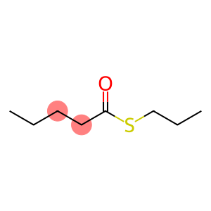 Pentanethioic acid, S-propyl ester