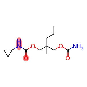 Carbamic acid, N-cyclopropyl-, 2-[[(aminocarbonyl)oxy]methyl]-2-methylpentyl ester