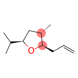 Furan, tetrahydro-3-methyl-5-(1-methylethyl)-2-(2-propen-1-yl)-, (2R,3S,5R)-rel-