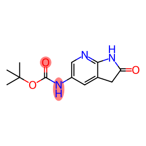 Carbamic acid, N-(2,3-dihydro-2-oxo-1H-pyrrolo[2,3-b]pyridin-5-yl)-, 1,1-dimethylethyl ester
