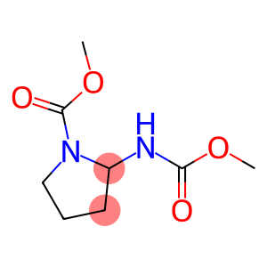 1-Pyrrolidinecarboxylicacid,2-[(methoxycarbonyl)amino]-,methylester(9CI)