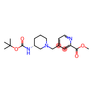 2-Pyridinecarboxylic acid, 4-[[(3R)-3-[[(1,1-dimethylethoxy)carbonyl]amino]-1-piperidinyl]methyl]-, methyl ester