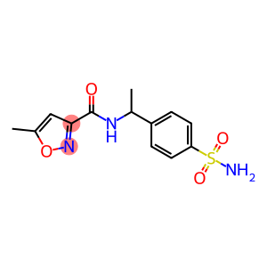 N-[1-[4-(aminosulphonyl)phenyl]ethyl]-5-methylisoxazole-3-carboxamide