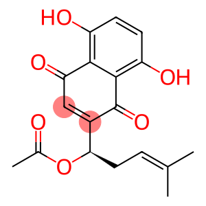 (1R)-1-(5,8-dihydroxy-1,4-dioxo-1,4-dihydronaphthalen-2-yl)-4-methylpent-3-en-1-yl acetate