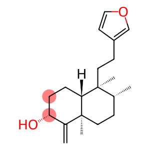 2-Naphthalenol, 5-[2-(3-furanyl)ethyl]decahydro-5,6,8a-trimethyl-1-methylene-, (2R,4aR,5S,6R,8aR)-