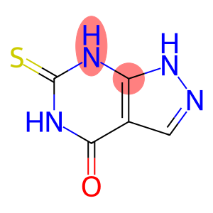 1,5,6,7-tetrahydro-6-thioxo-4H-pyrazolo[3,4-d]pyrimidin-4-one