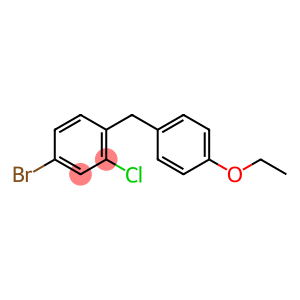 Benzene, 4-bromo-2-chloro-1-[(4-ethoxyphenyl)methyl]-