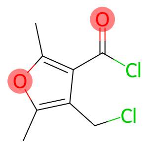 3-Furancarbonyl chloride, 4-(chloromethyl)-2,5-dimethyl- (9CI)